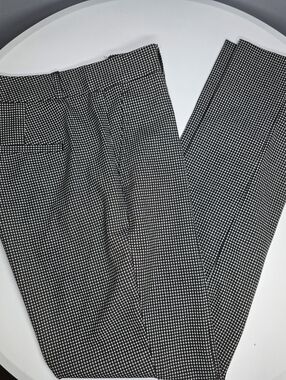 NEW Banana Republic Ryan Dress Pants-Womens PETITE 00/00P/XXS-Black/White-Office